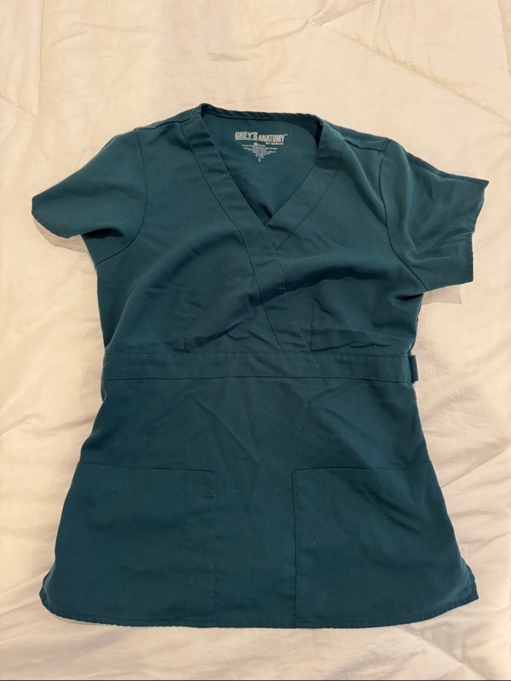 Grey's Anatomy Teal V-Neck Scrub Top